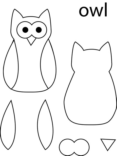 Owl Template Bird Template Owl Crafts Owl Template