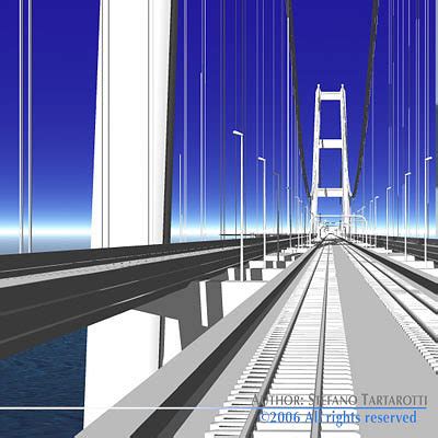 3D model Strait of Messina bridge | CGTrader