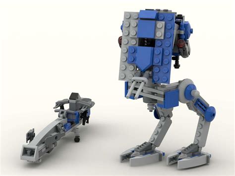 LEGO MOC 75280 Alternative Build: Small AT-ST and BARC speeder by Stecksteinstube | Rebrickable ...