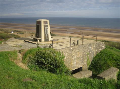 Omaha Beach Memorial on German bunker, Normandy, France | Places around ...