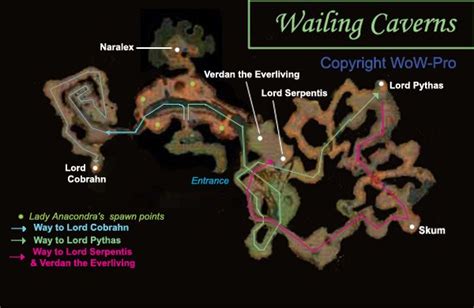 Map Of Wailing Caverns - Black Sea Map