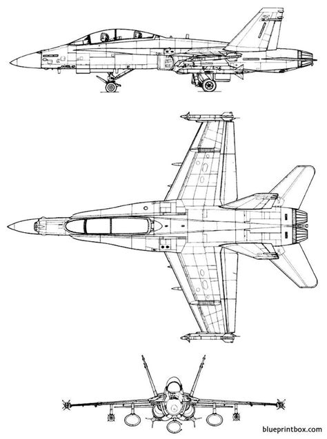 mac donnell f a 18bhornet - BlueprintBox.com - Free Plans and Blueprints of Cars, Trailers ...