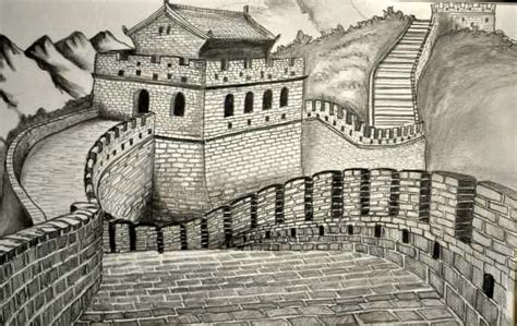 The Great Wall Of China Drawing at GetDrawings | Free download