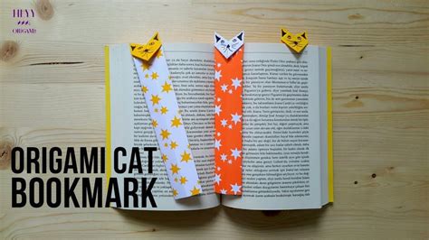 Origami Cat Bookmark Tutorial | Origami, Kitap ayracı, Kitap