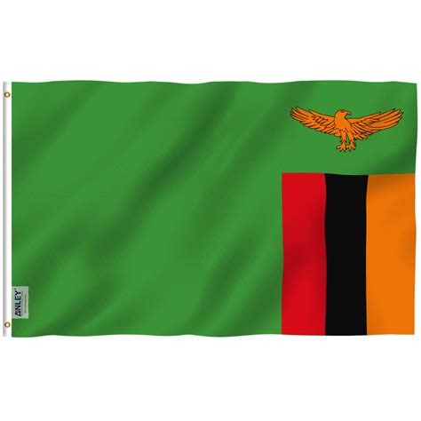 Fly Breeze Zambia Flag 3x5 Foot - Anley Flags