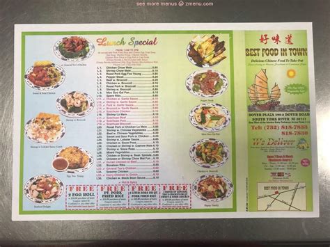 Online Menu of Best Food In Town Restaurant, Toms River, New Jersey, 08757 - Zmenu