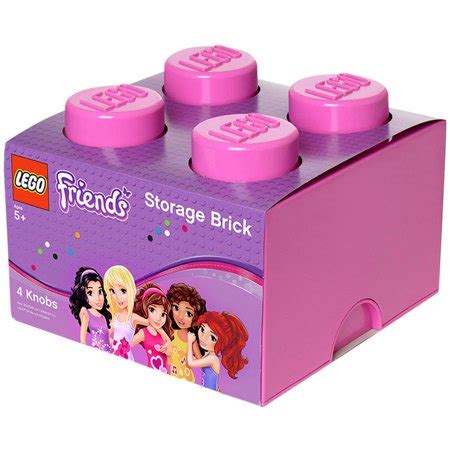 LEGO FRIENDS Storage Brick 4, Bright Purple/ Medium Pink - Walmart.com