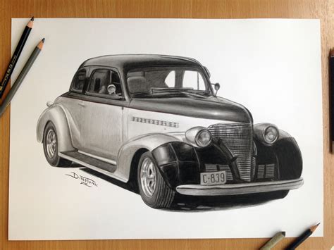 Car Pencil Drawing by AtomiccircuS on DeviantArt