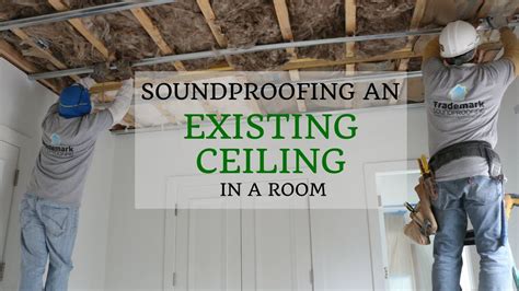 Soundproofing an Existing Ceiling in a Room | Sound proofing, Sound ...