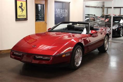 Used 1989 Chevrolet Corvette Convertible Red CONVERTIBLE 2-DR 5.7L V8 OHV 16V 6- - Classic ...