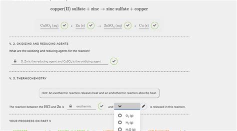 Solved copper(II) sulfate + zinc → zinc sulfate + copper | Chegg.com