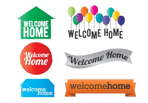 Welcome Home Vector 106007 Vector Art at Vecteezy