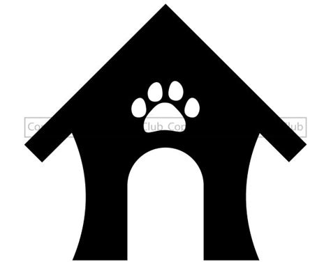 Clip Art & Image Files Dog House with Heart PNG and SVG Files Instant ...