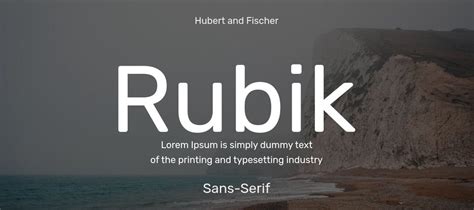 Rubik Font Family Download | Free Font.Download