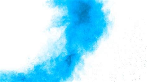 Blue Smoke Dust Explosion White Background Freeze Motion Blue Powder Splash HD Light Blue ...