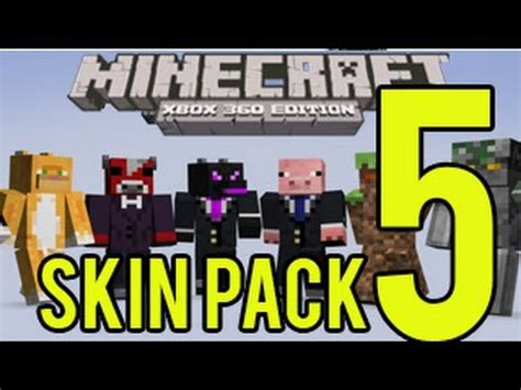 Minecraft (Xbox 360) - Skin Pack 5 (All Skins) - YouTube