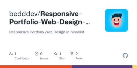 GitHub - bedddev/Responsive-Portfolio-Web-Design-Minimalist: Responsive Portfolio Web Design ...