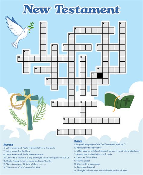 4 Best Free Printable Biblical Crossword Puzzles PDF for Free at Printablee