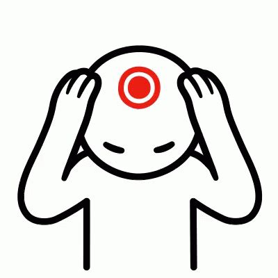 Ouch Headache Sticker - Ouch Headache Migraine - Discover & Share GIFs