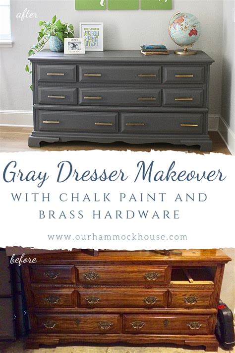 Gray Dresser Makeover | Our Hammock House