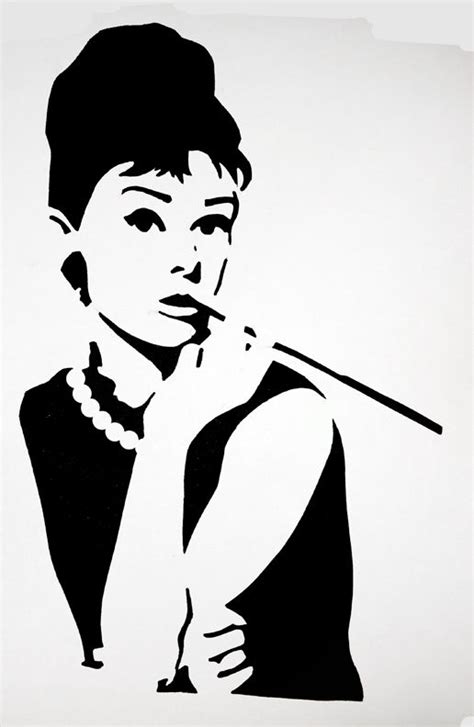 Audrey Hepburn Silhouette Tattoo