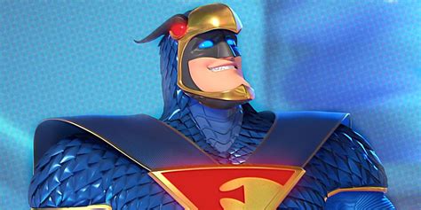 Blue Falcon Superhero Logo