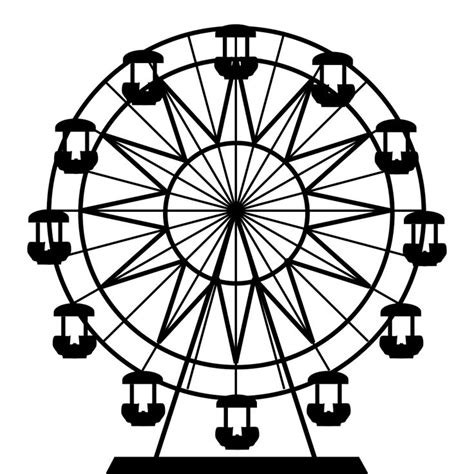 Roda Gigante Desenho Para Colorir - Ultra Coloring Pages