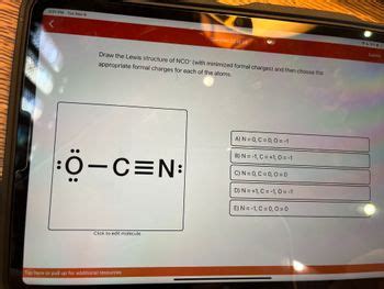 Answered: Draw the Lewis structure of NCO (with… | bartleby