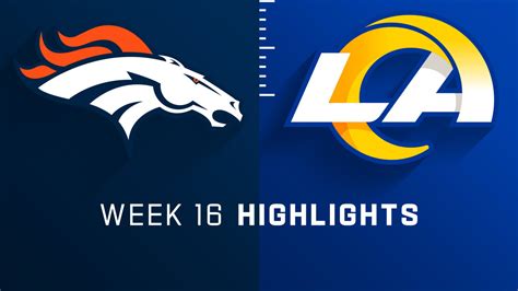 Denver Broncos vs. Los Angeles Rams highlights | Week 16