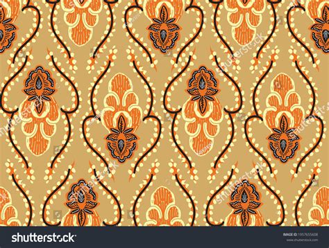 Batik Motifs Typical Indonesian Javanese Various Stock Vector (Royalty ...