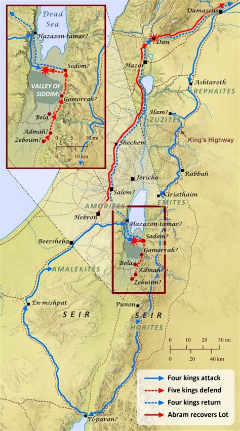 The Battle at the Valley of Siddim – Bible Mapper Atlas