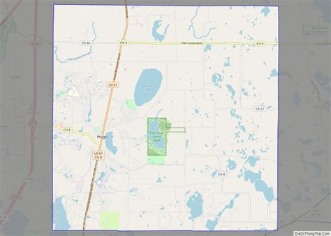 Map of Hugo city, Minnesota - Thong Thai Real