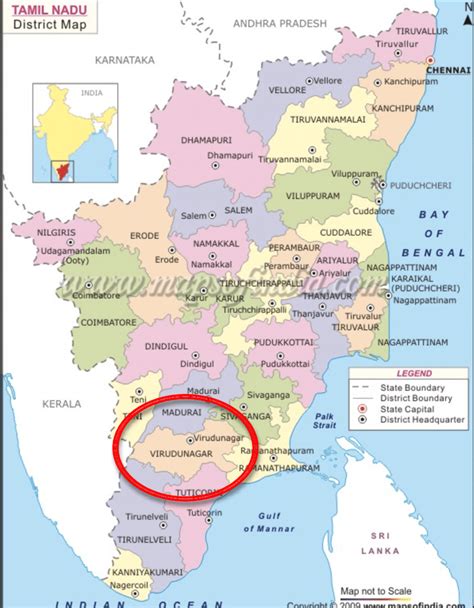 Tamil Nadu district map | Download Scientific Diagram