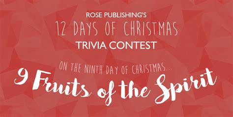 12 Days of Christmas Trivia Contest – Day #9 | Rose Publishing Blog