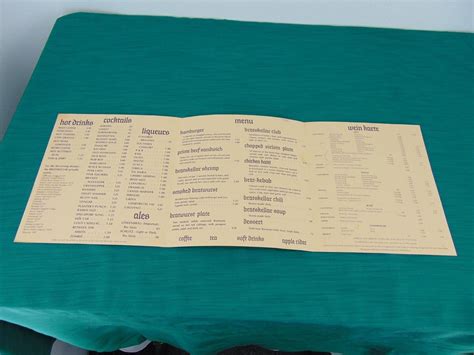 Vintage BRATSKELLAR MENU Restaurant Westwood Village CA 1960s | #1855265914