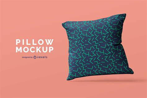 Single Pillow Mockup Design Vector Download