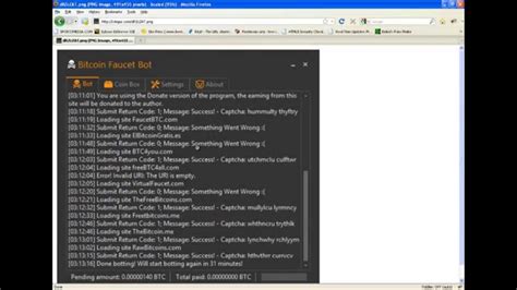 Bitcoin faucet bot v1.3