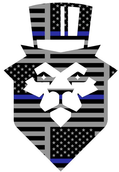 Duquesne Dukes Mascot Logo Thin Blue Line American Flag Vinyl Decal – SportsJewelryProShop