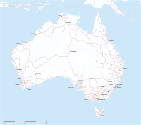 Australian Blank Political Map