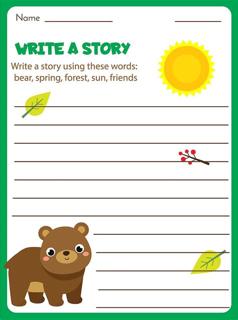 Writing Prompts For Kids Worksheet