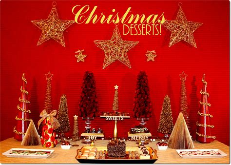 Gold & Cranberry Christmas Dessert Table | Pizzazzerie