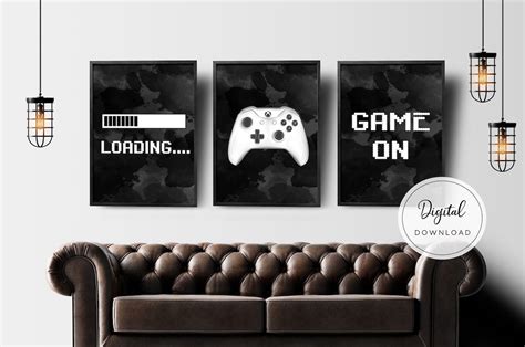 Gaming Wall Art Set of 3 Gaming Prints Set Video Game Print - Etsy