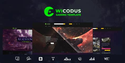 Wicodus - Multi-Purpose HTML Gaming Template by ScanThemes | ThemeForest