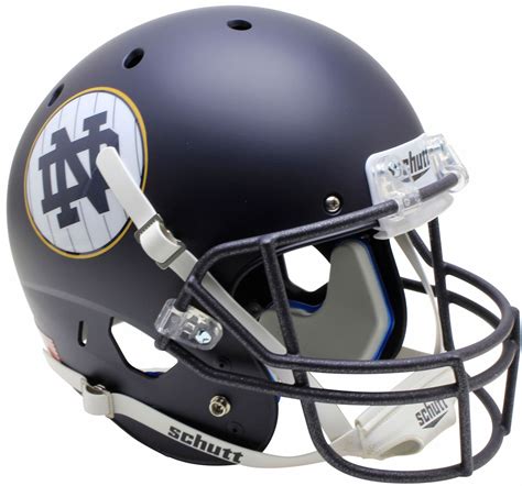 Notre Dame Fighting Irish Full XP Replica Football Helmet Schutt Matte Navy