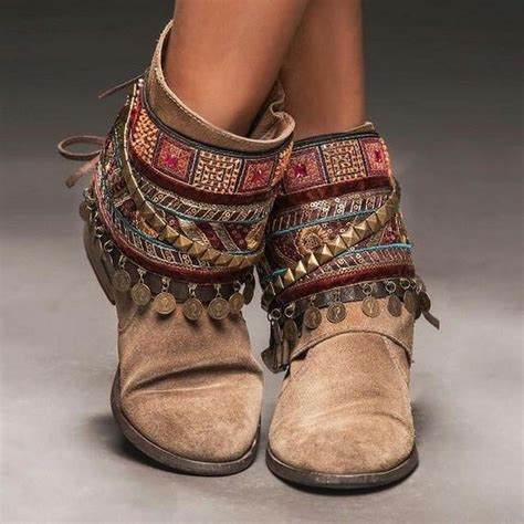 Bohemian Style Shoes Design Ideas #womensfashionbohemian | Bohemian style shoes, Boho shoes ...