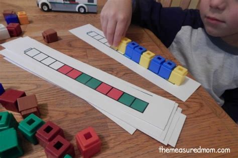 Math activities with unifix cubes - The Measured Mom