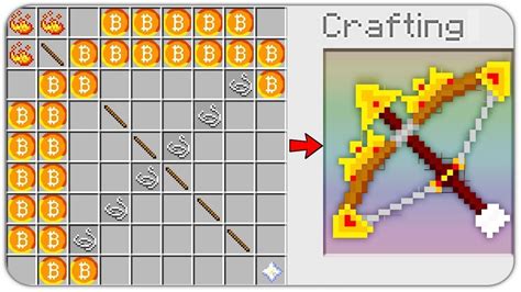 HOW TO CRAFT A $1,000,000 BITCOIN BOW in MINECRAFT? *OVERPOWERED* (Minecraft 1.13 Crafting ...