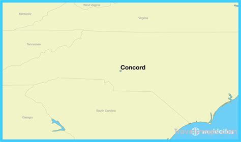 Where is Concord? - Concord Map - Map of Concord - TravelsMaps.Com