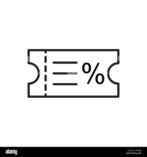 Discount voucher outline icon vector editable payment methods concept for graphic design, logo ...