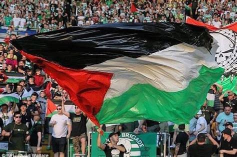 Removed: Celtic take down North Curve’s Palestine display